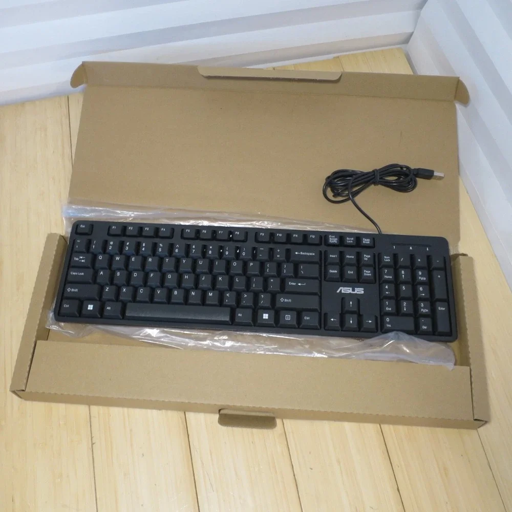 New Genuine Asus K49 Wired keyboard OK001-0051 Black, Never Used, in Factory Box